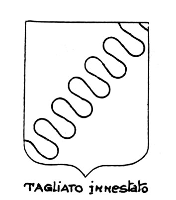 Bild des heraldischen Begriffs: Tagliato innestato
